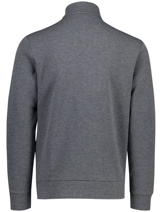 Polo Ralph Lauren trui grijs effen half zip normale fit