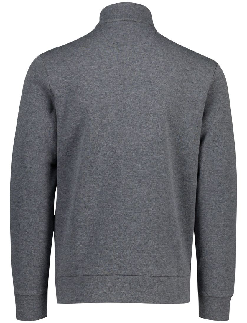 Polo Ralph Lauren trui half zip effen grijs normale fit