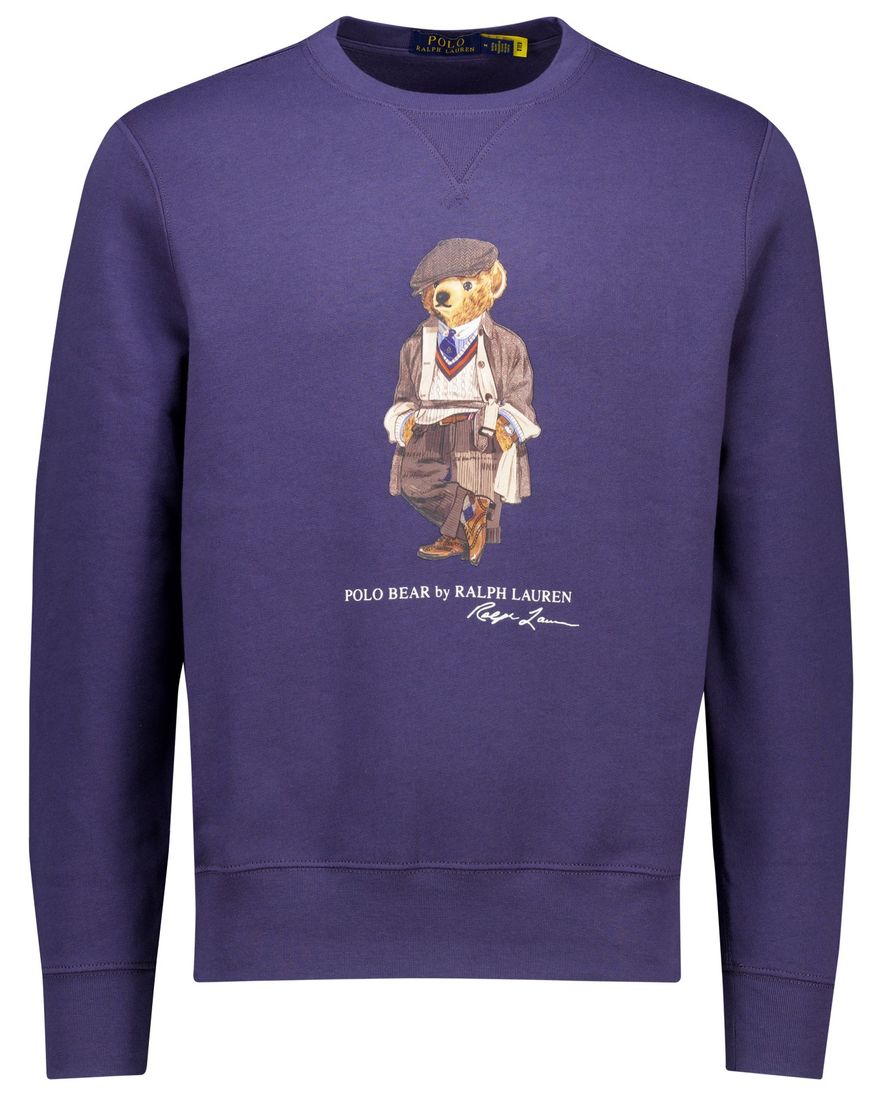 Polo Ralph Lauren sweater effen paars bear