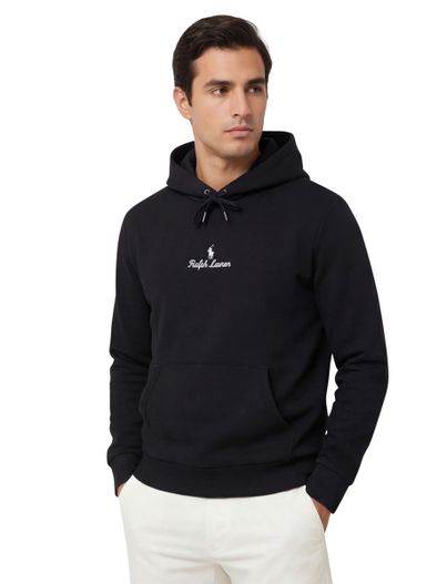 Polo Ralph Lauren Polo Ralph Lauren hoodie Classic zwart effen met opdruk