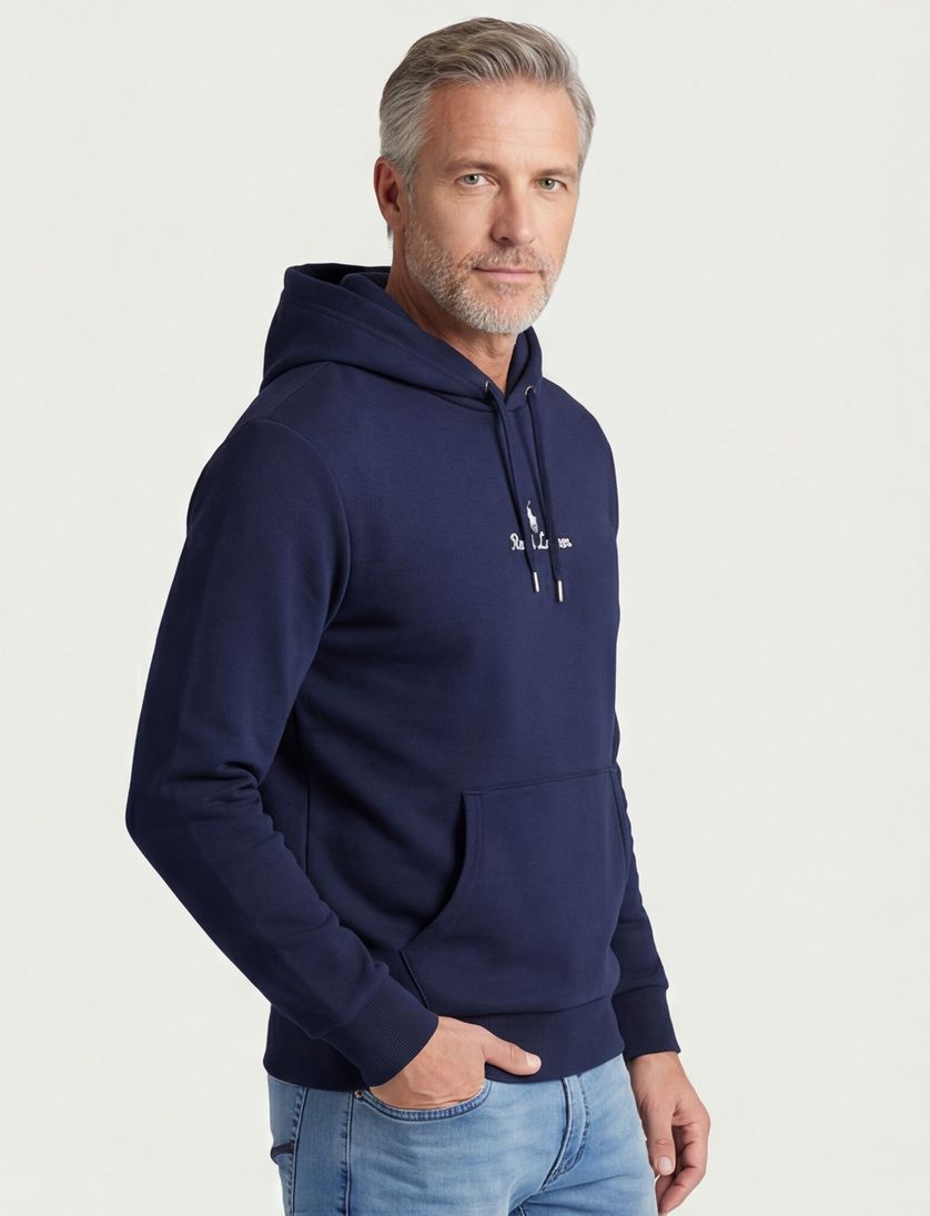 Polo Ralph Lauren hoodie Classic navy effen lange mouw