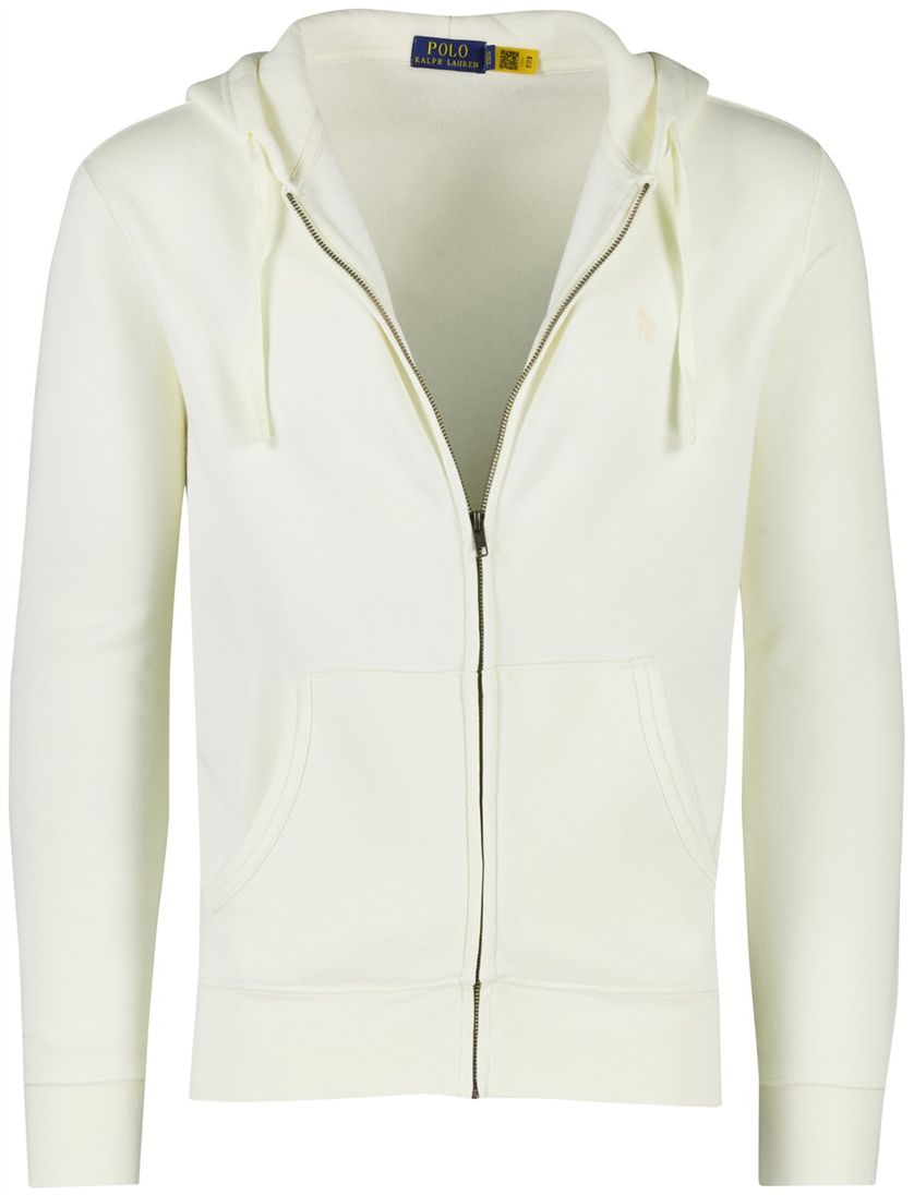 Sweatvest Polo Ralph Lauren met capuchon creme