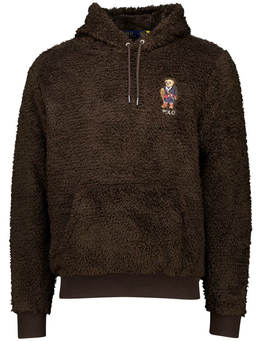 Teddy fleece hoodie Polo Ralph Lauren bruin