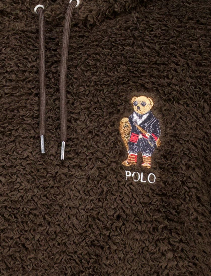 Teddy fleece hoodie Polo Ralph Lauren bruin