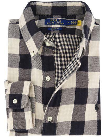 Polo Ralph Lauren Polo Ralph Lauren overhemd ml 5 ecru zwart