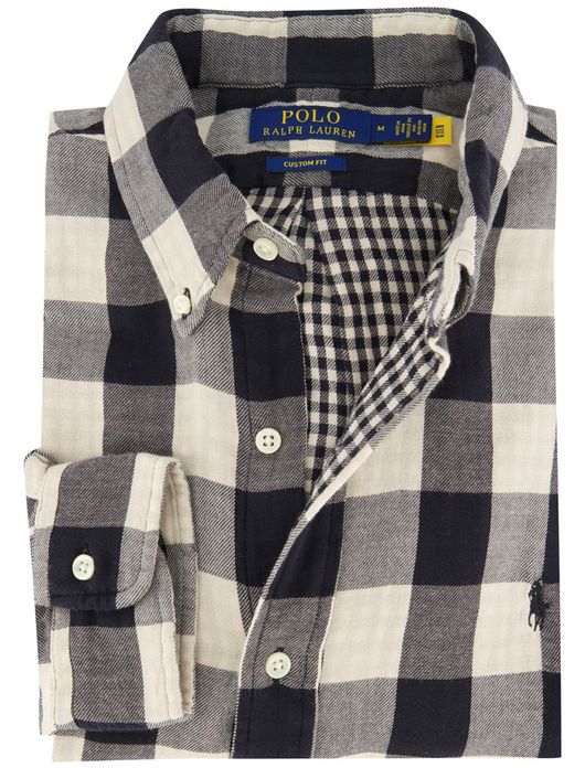 Polo Ralph Lauren overhemd ml 5 ecru zwart