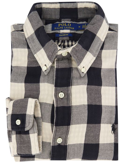 Polo Ralph Lauren overhemd ml 5 ecru zwart