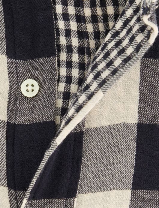 Polo Ralph Lauren overhemd Custom Fit creme zwart geruit