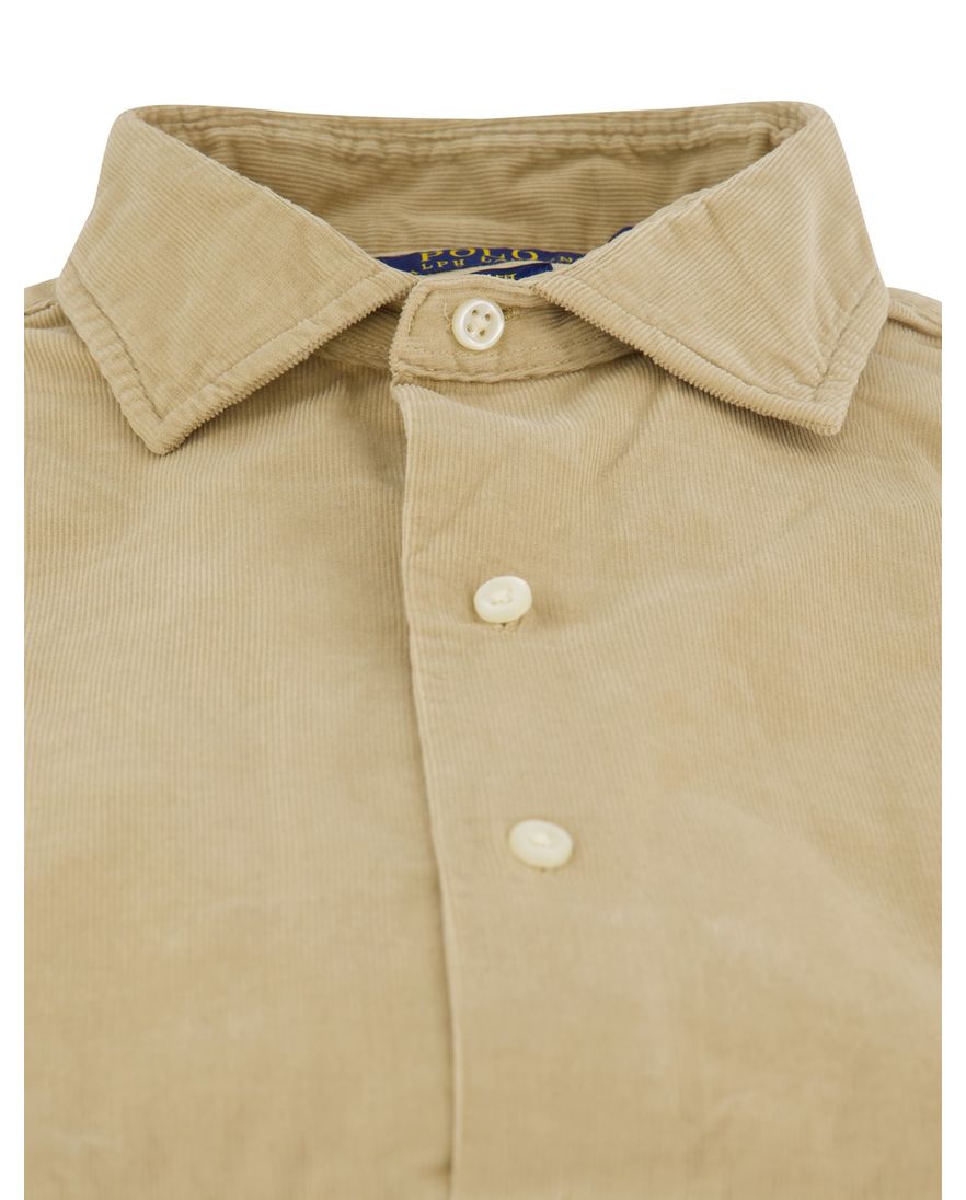 Polo Ralph Lauren overhemd corduroy beige lange mouw