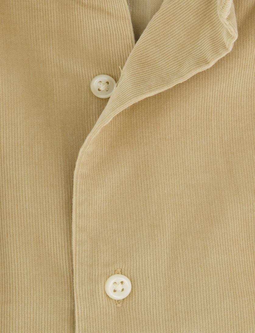 Polo Ralph Lauren overhemd corduroy beige wide collar