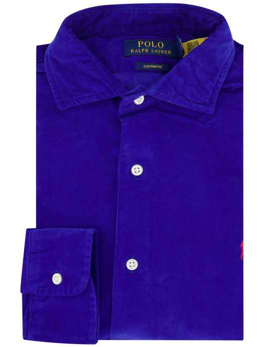 Polo Ralph Lauren overhemd corduroy kobalt