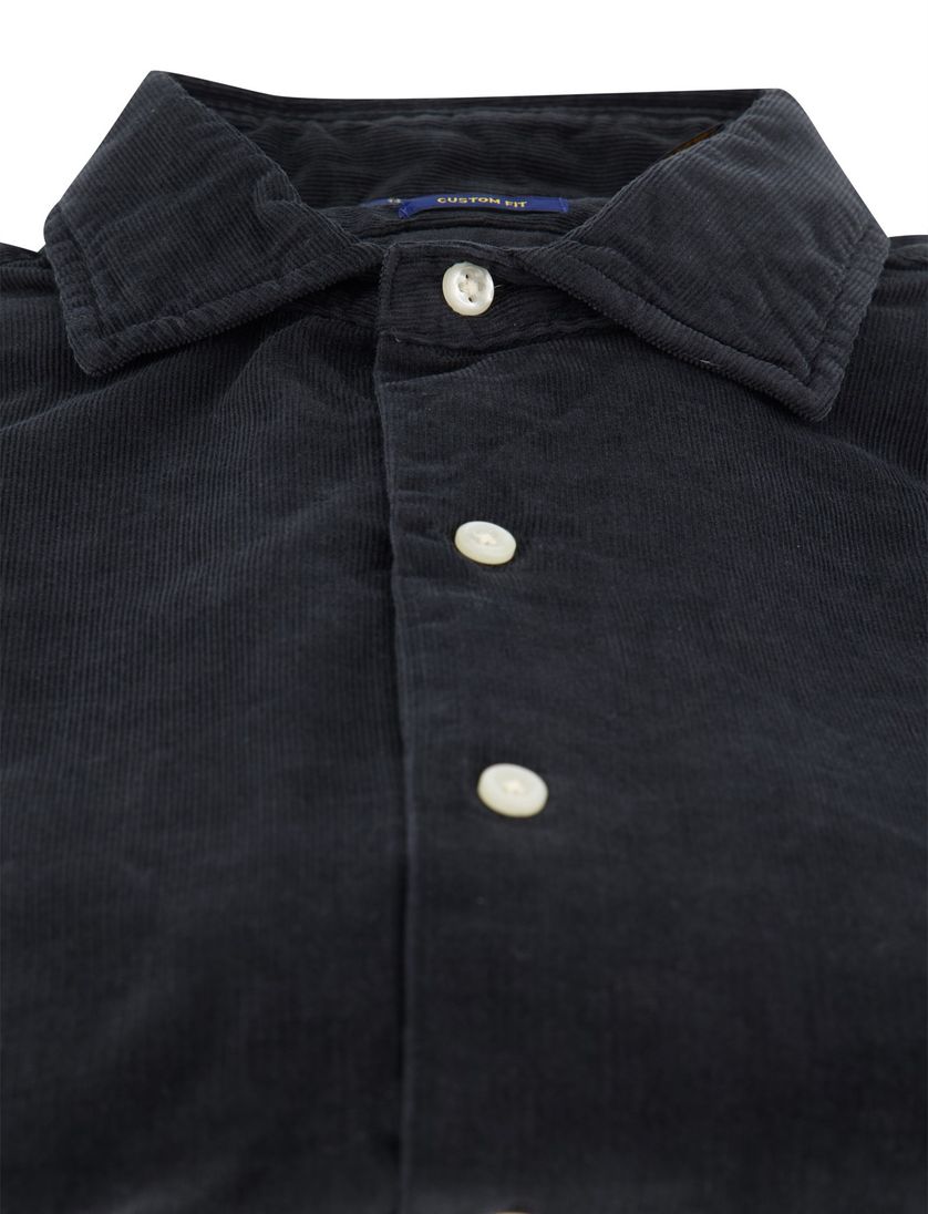 Polo Ralph Lauren overhemd corduroy zwart lange mouw