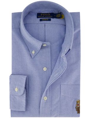 Polo Ralph Lauren Polo Ralph Lauren Custom Fit bear overhemd blauw button down boord