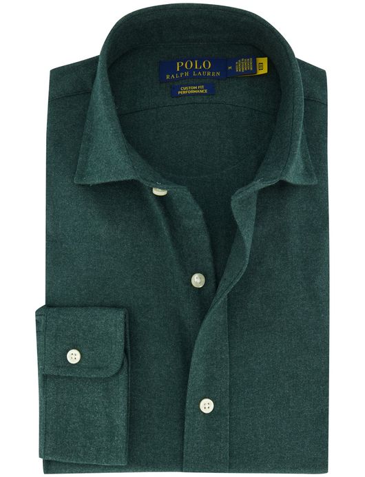 Groene Polo Ralph Lauren overhemd effen groen