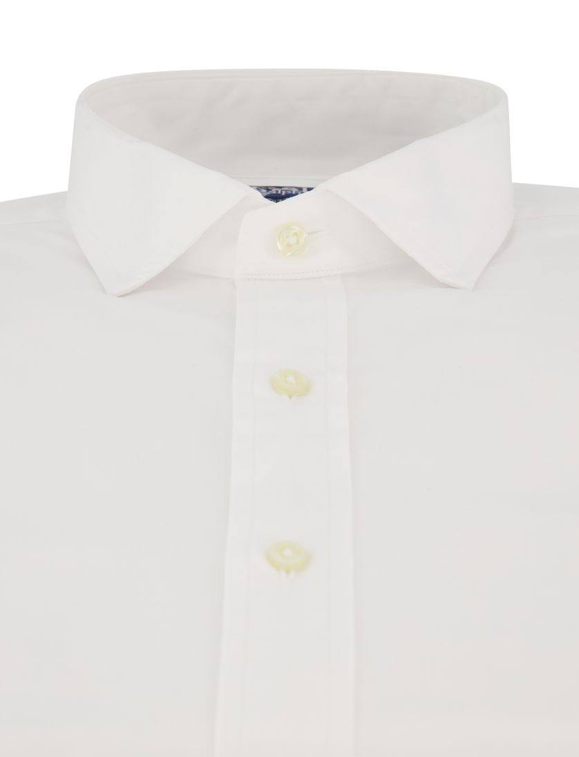 casual overhemd Polo Ralph Lauren Custom Fit wit donkerblauw logo