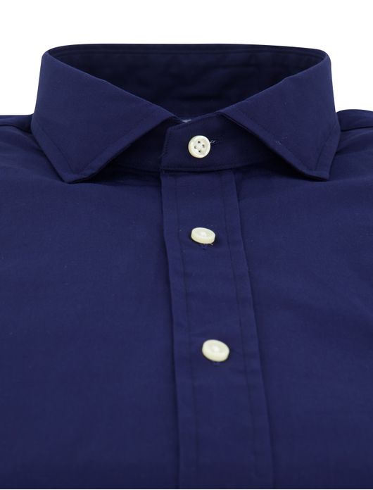 casual overhemd donkerblauw Polo Ralph Lauren Custom Fit