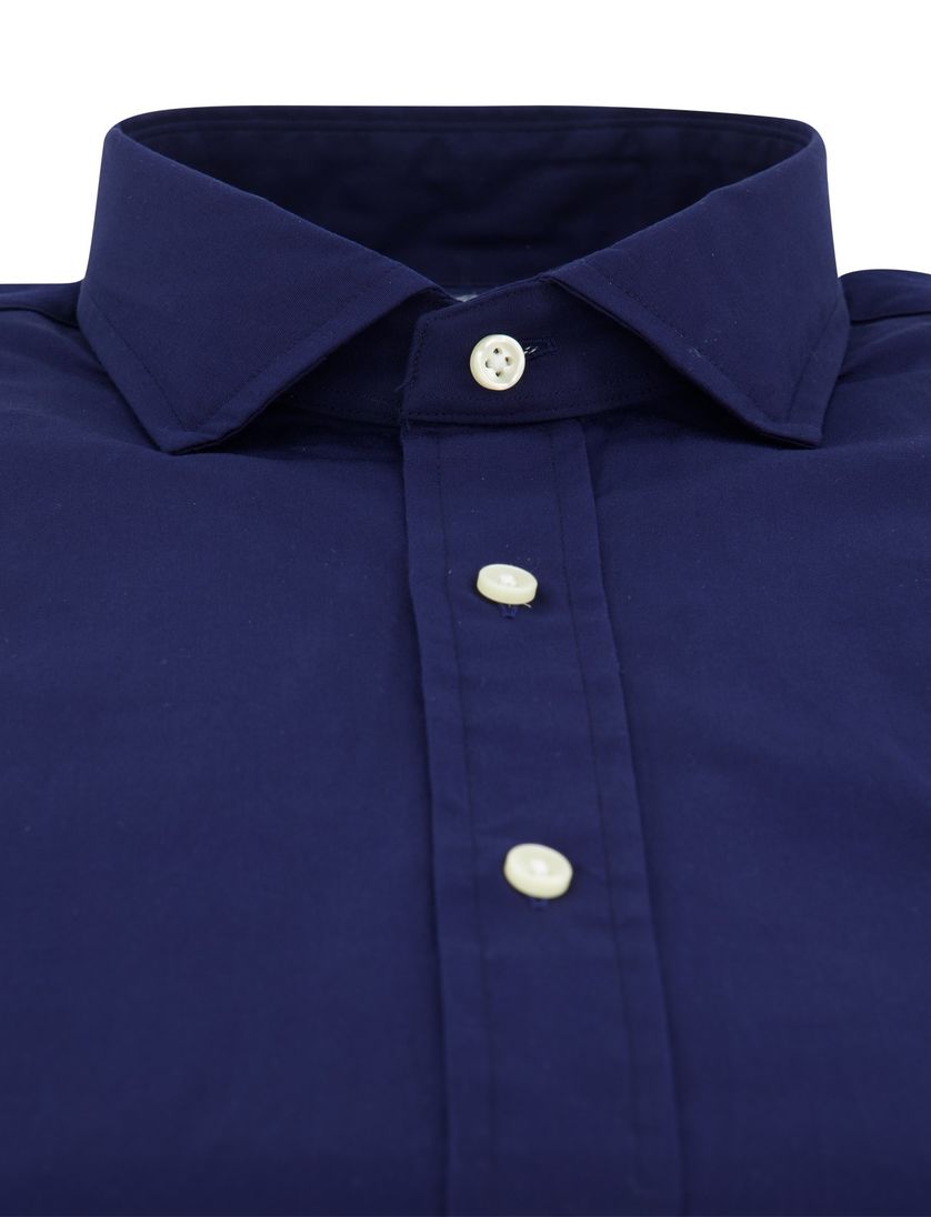 casual overhemd Polo Ralph Lauren Custom Fit donkerblauw