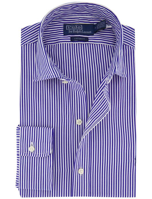 casual overhemd blauw Polo Ralph Lauren Custom Fit