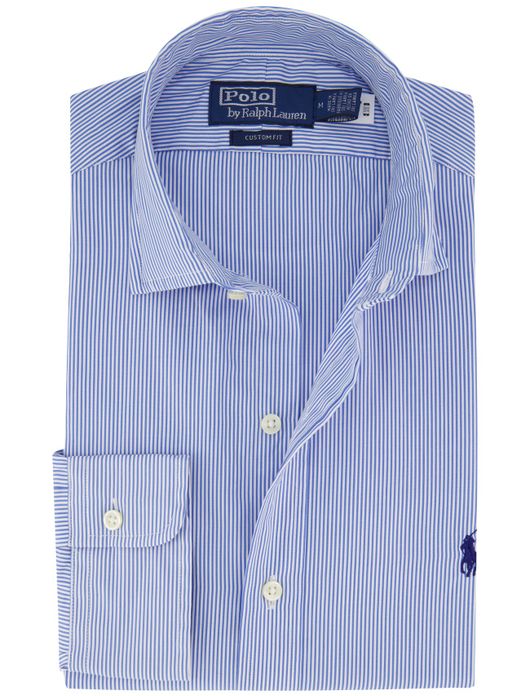 Polo Ralph Lauren overhemd blauw wit gestreept