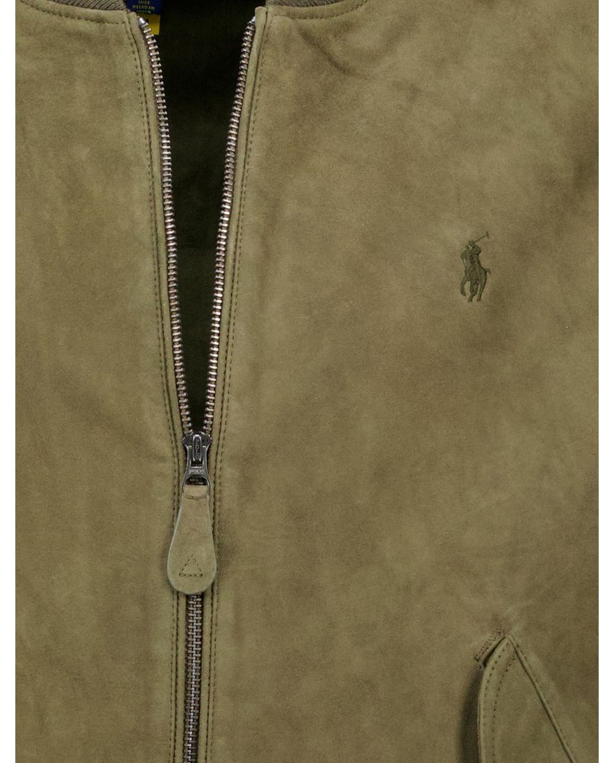 Polo Ralph Lauren bomberjas groen effen normale fit