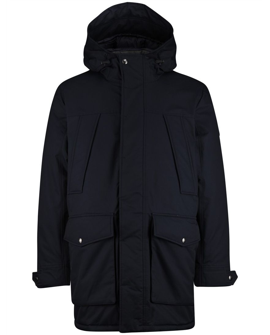 Ralph Lauren winterjas effen donkerblauw normale fit