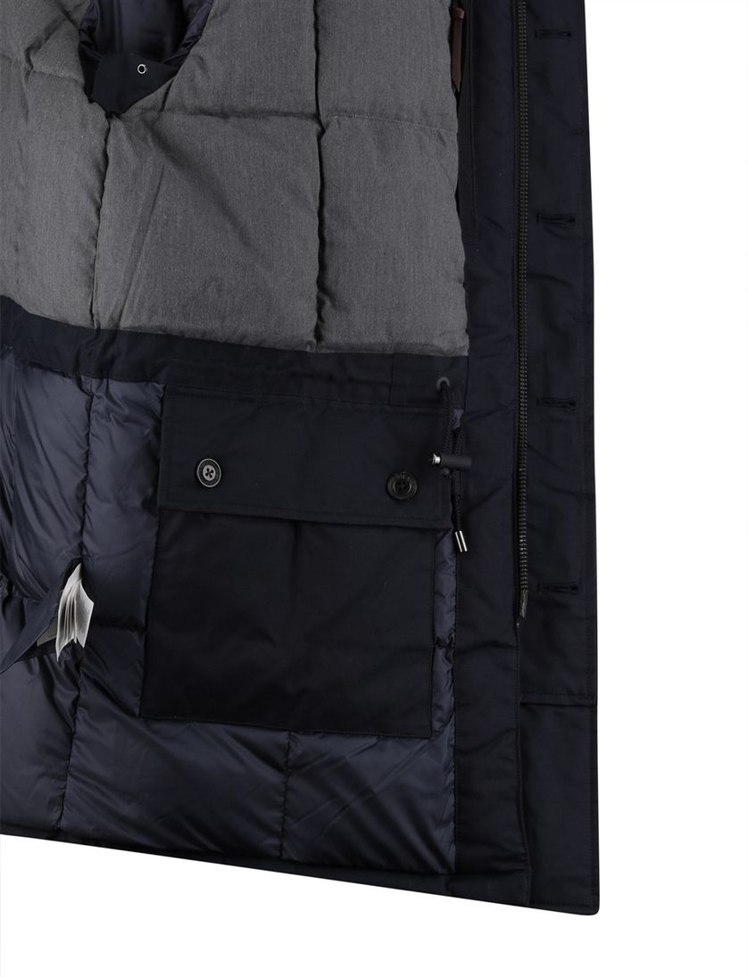 Ralph Lauren winterjas donkerblauw effen normale fit