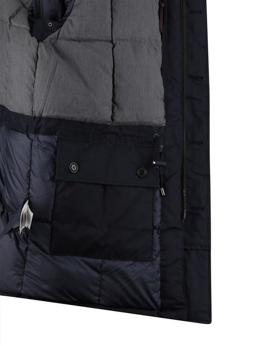 Ralph Lauren winterjas effen donkerblauw normale fit