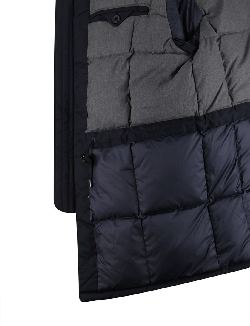 Ralph Lauren winterjas donkerblauw effen normale fit