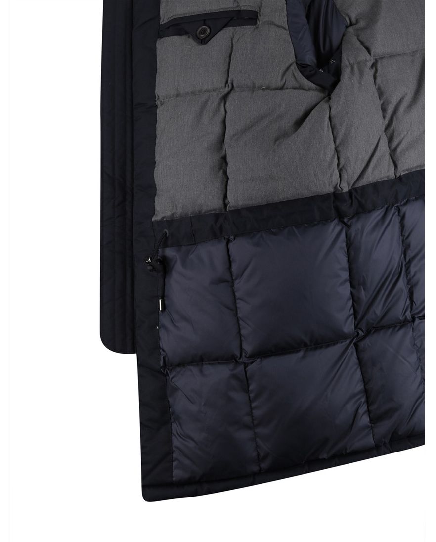 Ralph Lauren winterjas effen donkerblauw normale fit