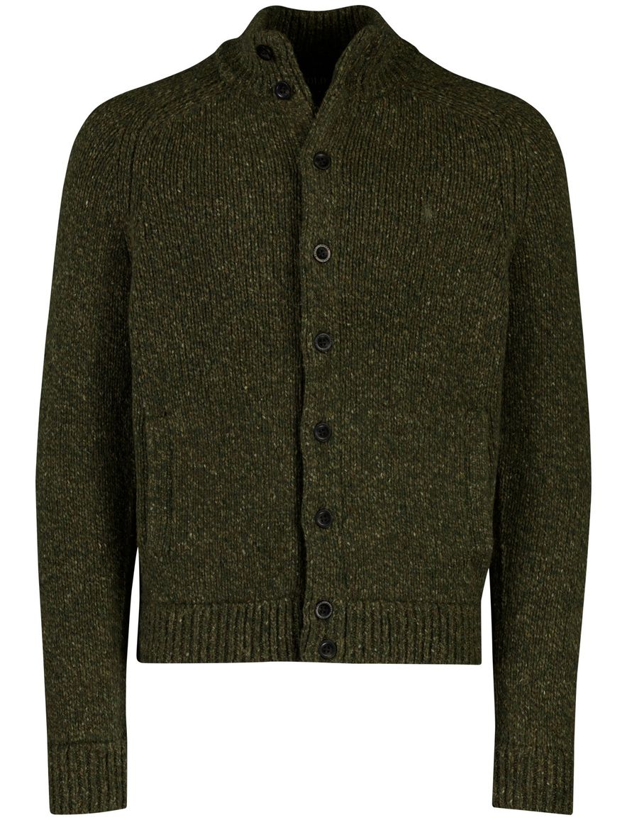 Polo Ralph Lauren Vest groen knopen gemeleerd