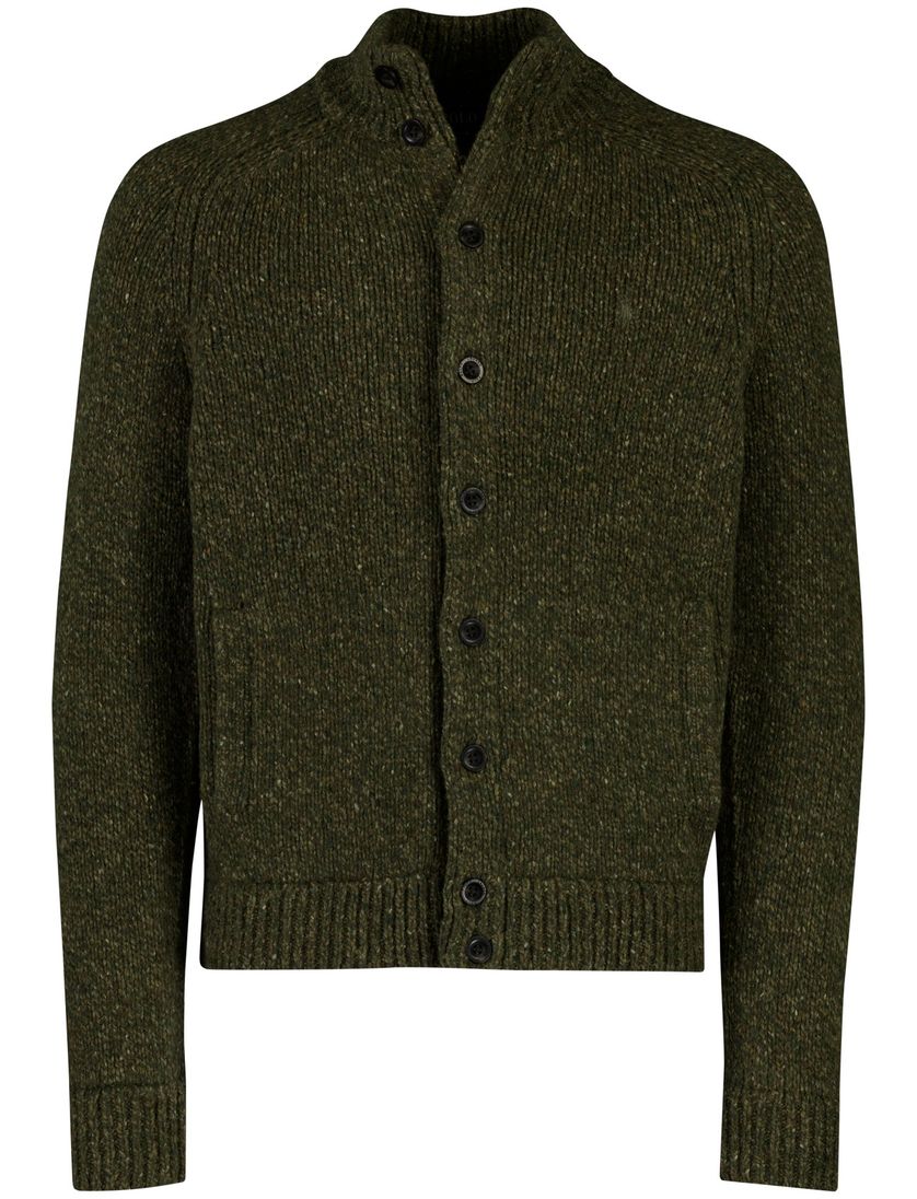 Vest Polo Ralph Lauren gemêleerd groen met knopen