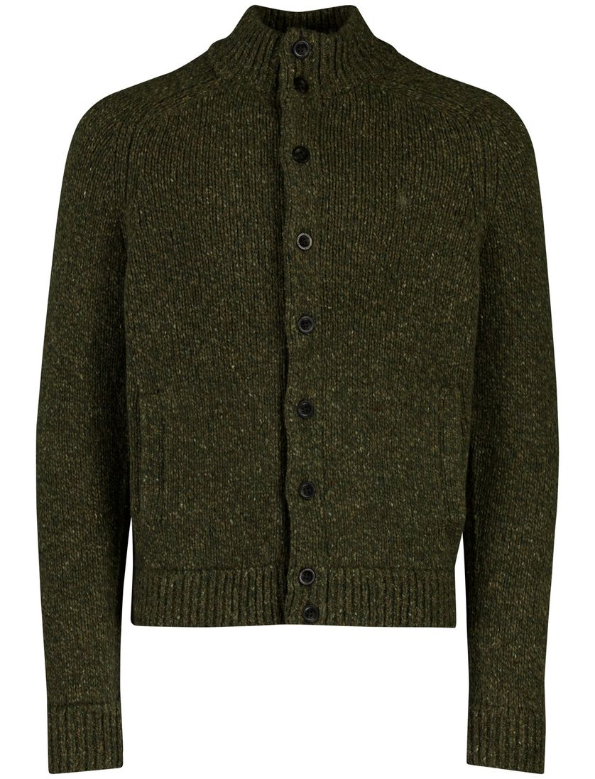 Vest Polo Ralph Lauren gemêleerd groen met knopen