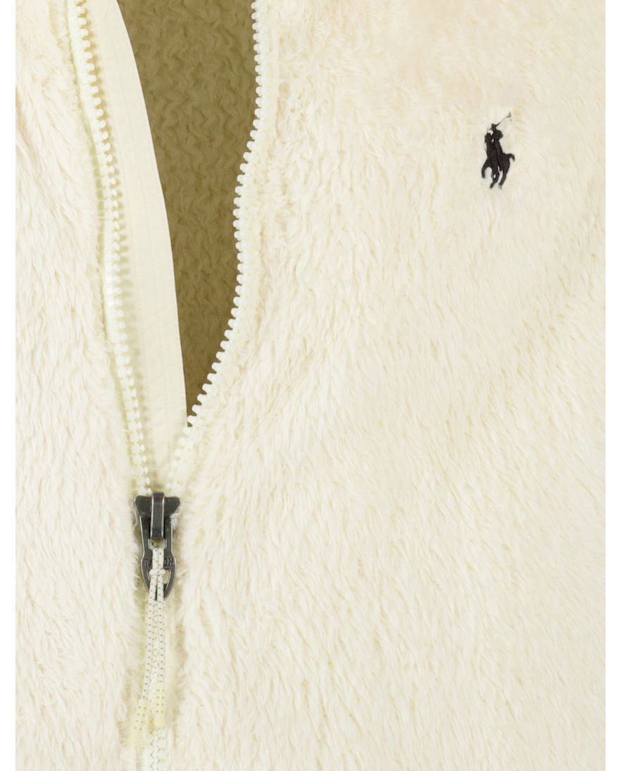 Polo Ralph Lauren outdoor vest effen creme teddy