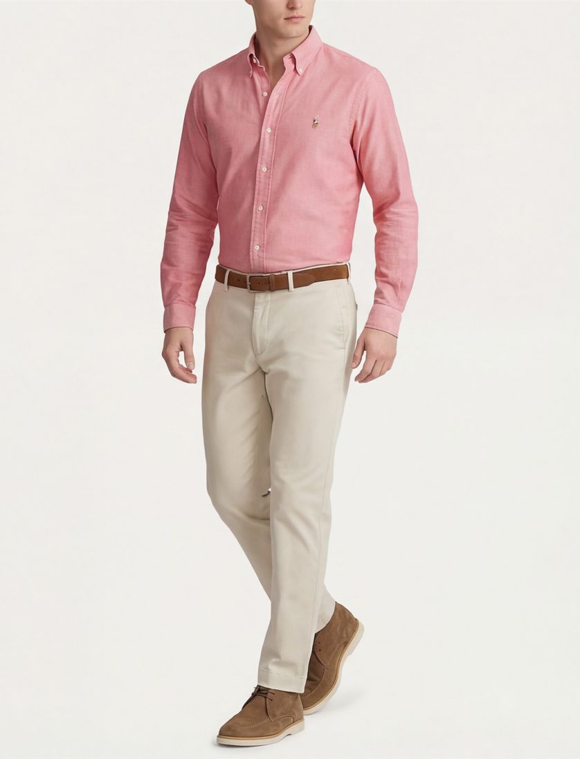 Casual roze Polo Ralph Lauren overhemd
