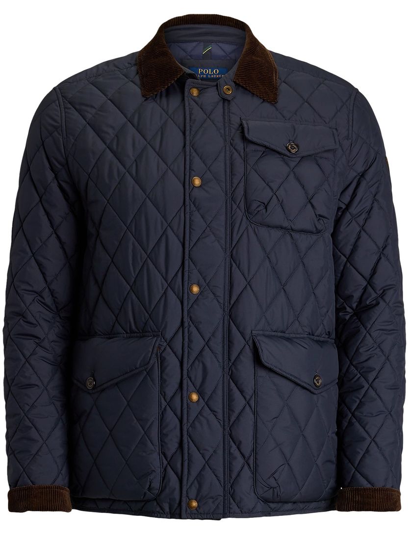 Polo Ralph Lauren big en tall winterjas navy wijde fit