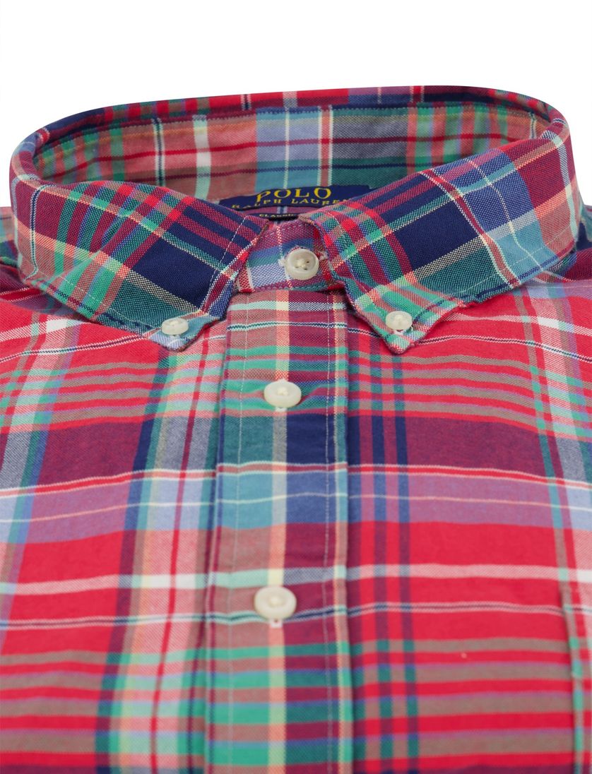 Polo Ralph Lauren overhemd rood blauwe ruit