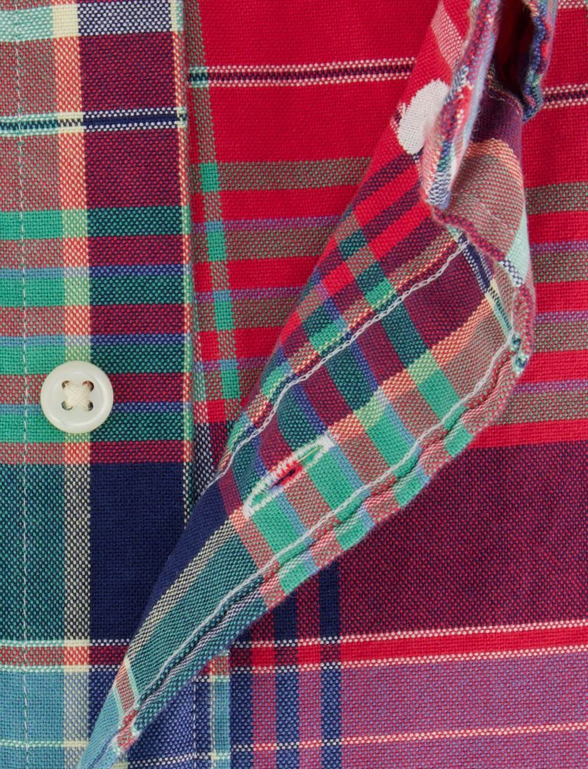 Polo Ralph Lauren overhemd rood blauwe ruit