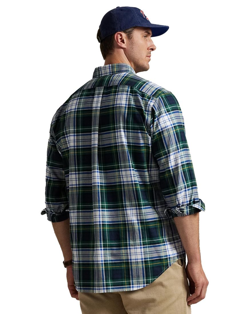 Polo Ralph Lauren overhemd blauw groene ruit