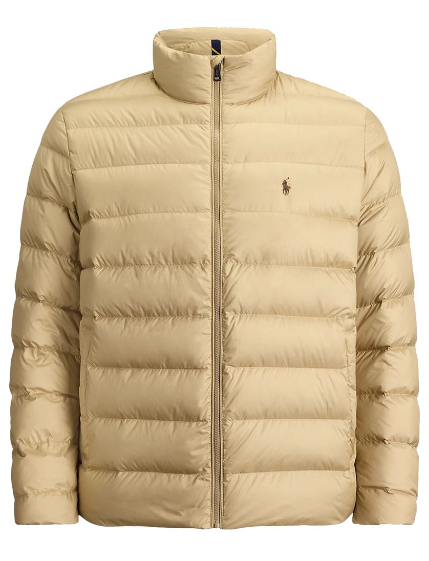 Polo Ralph Lauren big en tall winterjas effen beige