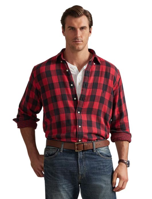 Polo Ralph Lauren overhemd rood geruit Big & Tall