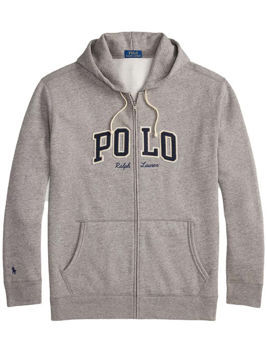 Hoodie rits grijs Polo Ralph Lauren Big & Tall