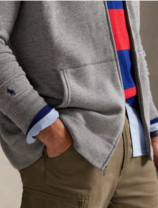 Hoodie rits grijs Polo Ralph Lauren Big & Tall