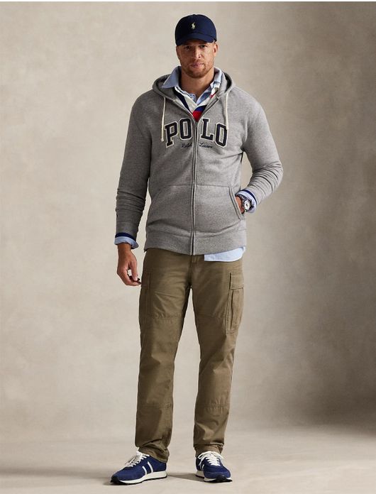 Hoodie rits grijs Polo Ralph Lauren Big & Tall