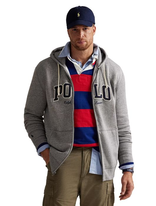 Hoodie rits grijs Polo Ralph Lauren Big & Tall