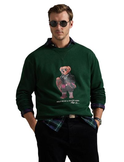 Polo Ralph Lauren Polo Ralph Lauren big en tall groene trui print beer