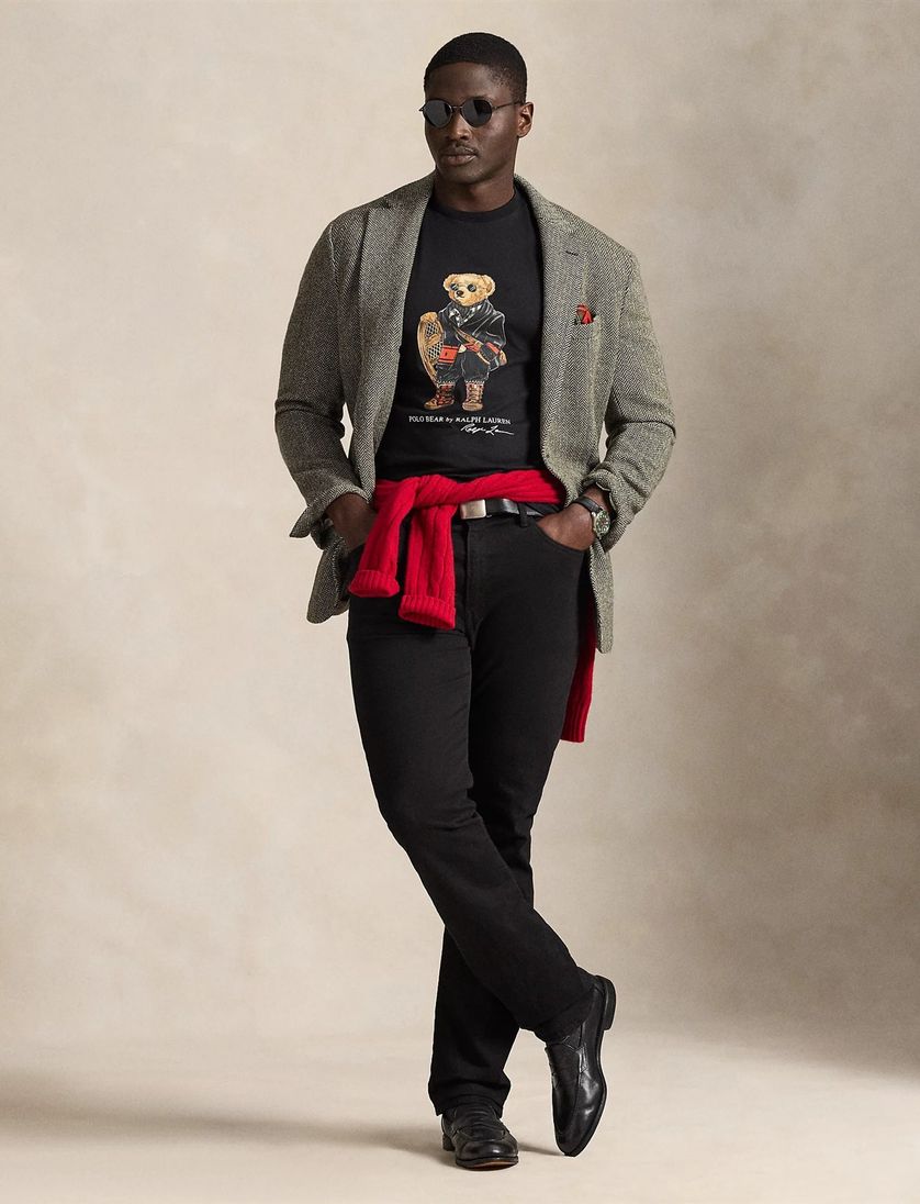 T-shirt Polo Ralph Lauren zwart beer katoen