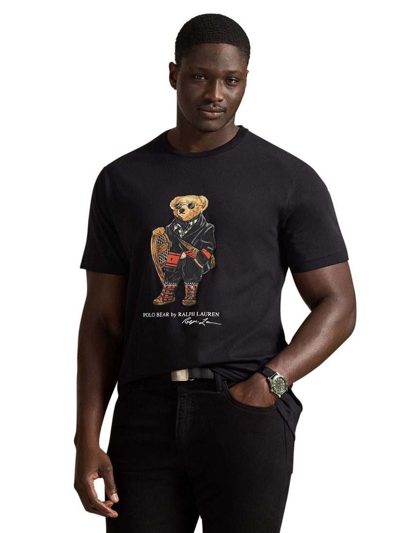 T-shirt Polo Ralph Lauren zwart beer katoen