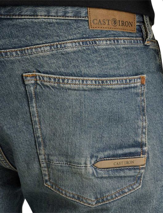 Cast Iron Valver jeans lichtblauw wijde fit