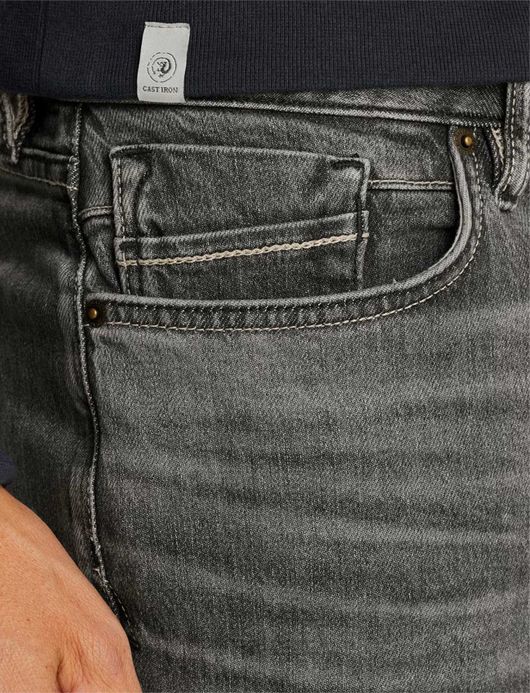 Cast Iron Valver jeans grijs wijde fit