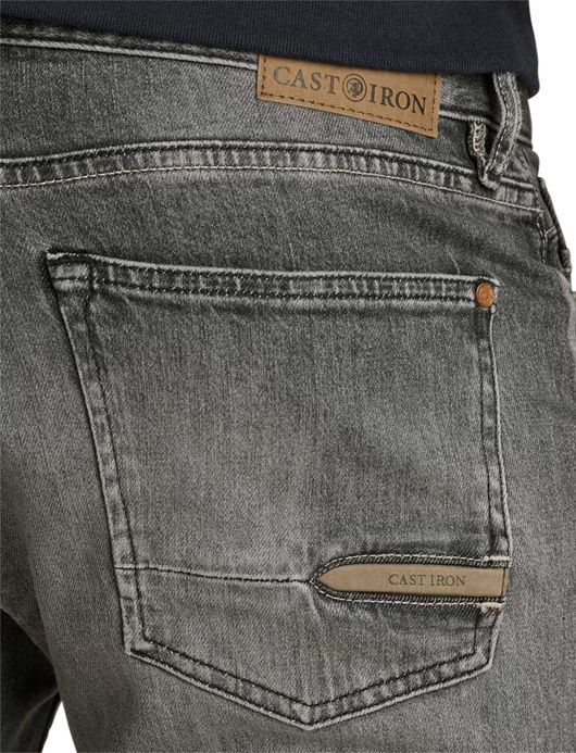 Cast Iron Valver jeans grijs wijde fit
